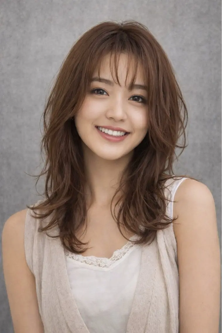 ミディアム BLINK 心斎橋のヘアスタイル