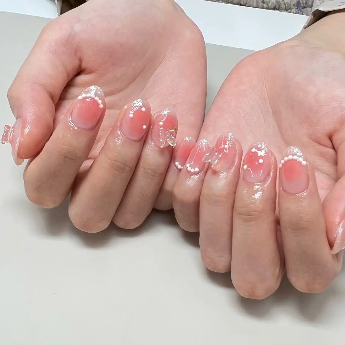 ネイル チークネイル ワンホンネイル ハンドネイル Lumiereva nail salonのネイルデザイン