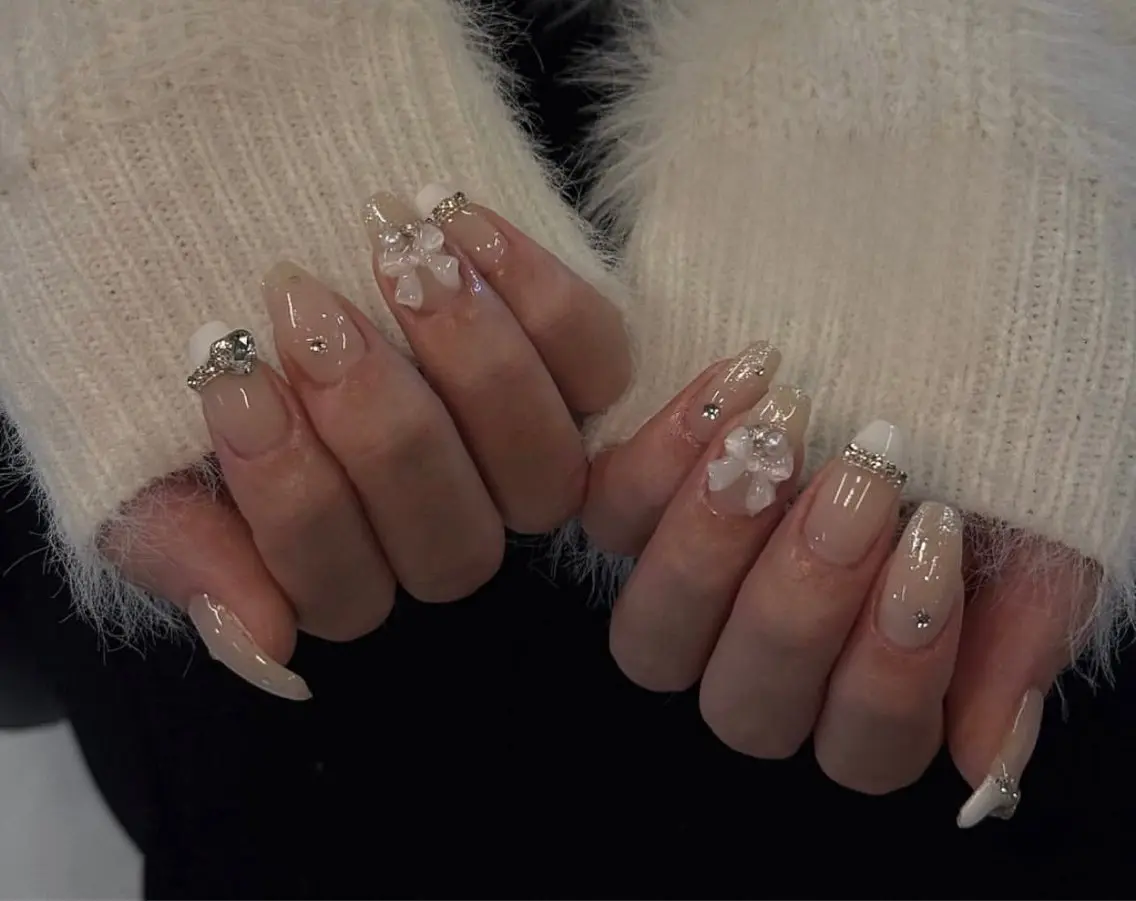 ネイル 長さ出し ネイルチップ Mi nailsのネイルデザイン