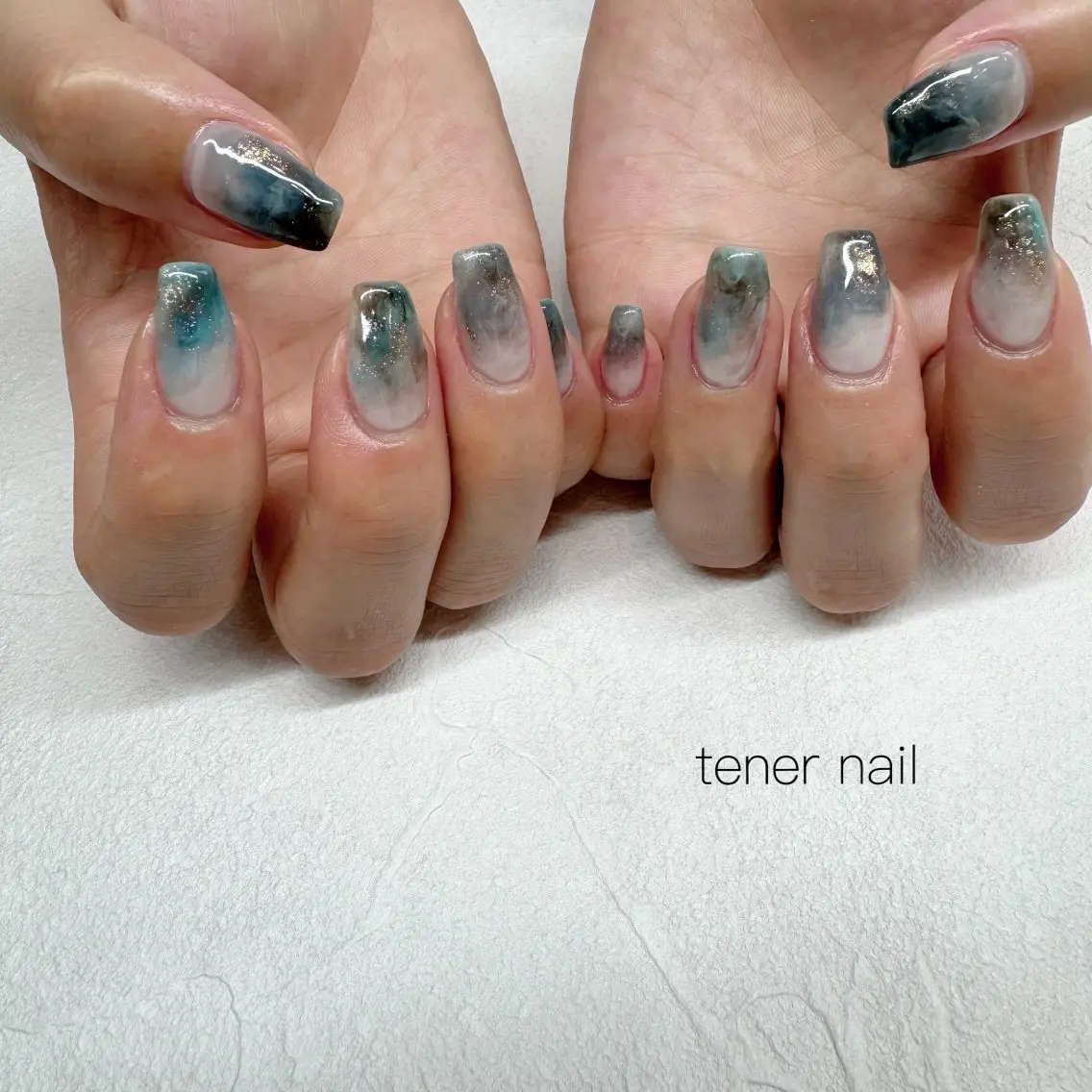 ネイル アートネイル ニュアンスネイル ハンドネイル テネルネイル tener nailのネイルデザイン