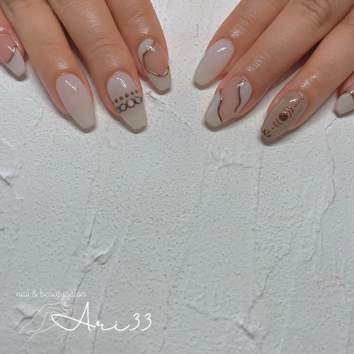 ネイル ハンドネイル プライベートサロン Ari33nailのネイルデザイン