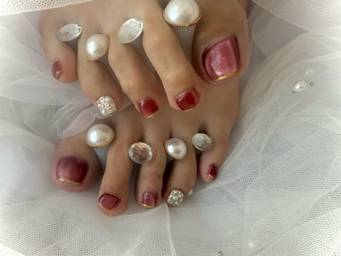 ネイル フットネイル ëmma nail_ by chulaのネイルデザイン