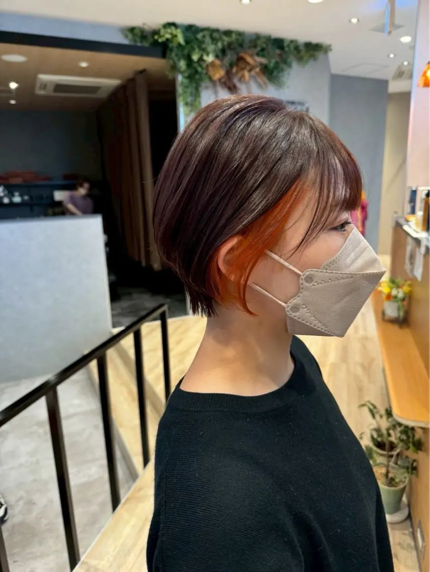 【ミニモ限定】イヤリングカラー(ブリーチ+オンカラー)✨の写真