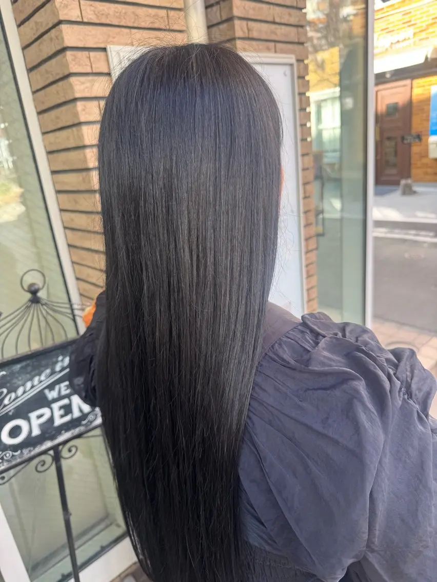 ロング 伸ばしかけ 髪質改善 縮毛矯正 トリートメント カット ヘアカラー トリートメント 🌳池袋美容室🌳 albero林美里のヘアスタイル