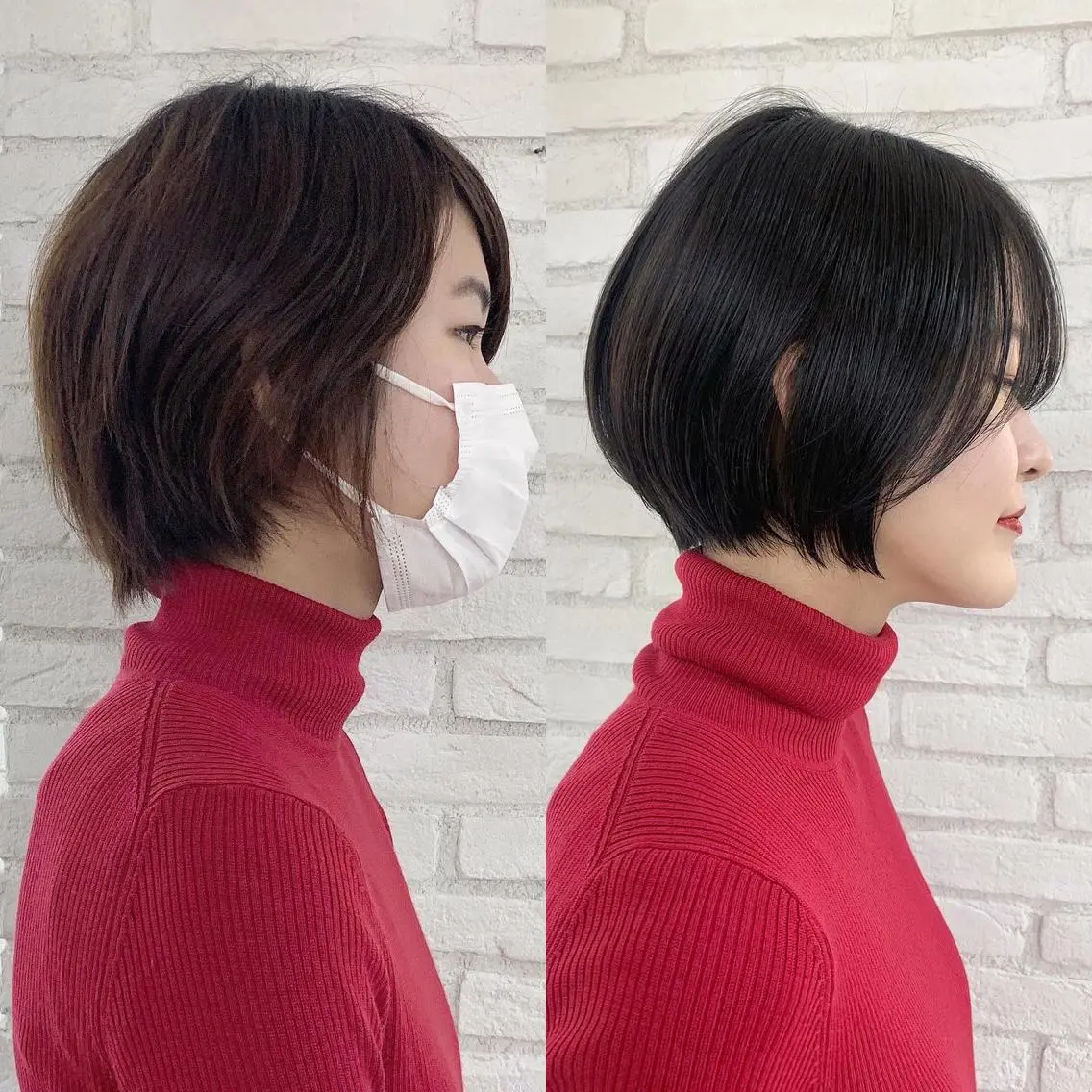 ショート カラー ショートヘア 伊 杏のヘアスタイル