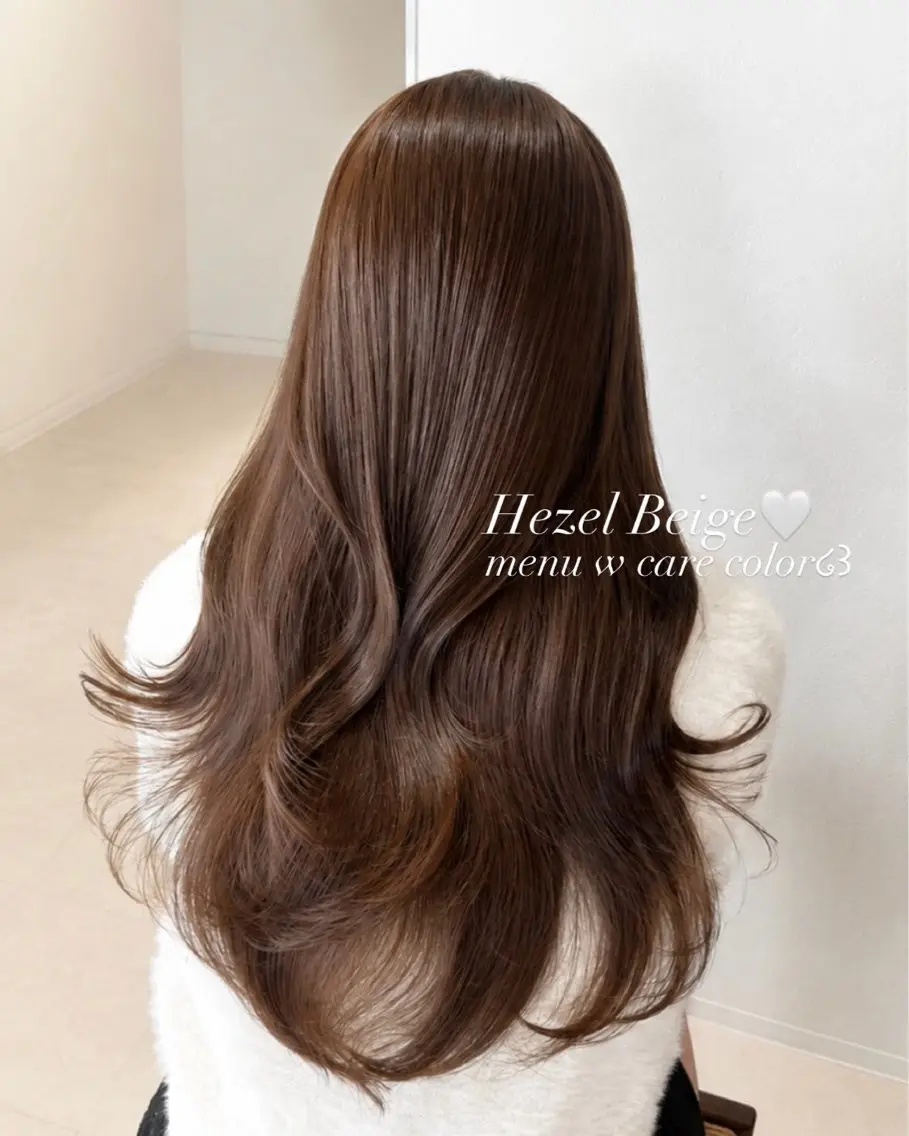 ロング カラー ヘアカラー トリートメント ブリーチなしWカラー 🎀韓国ヘア/amiのヘアスタイル