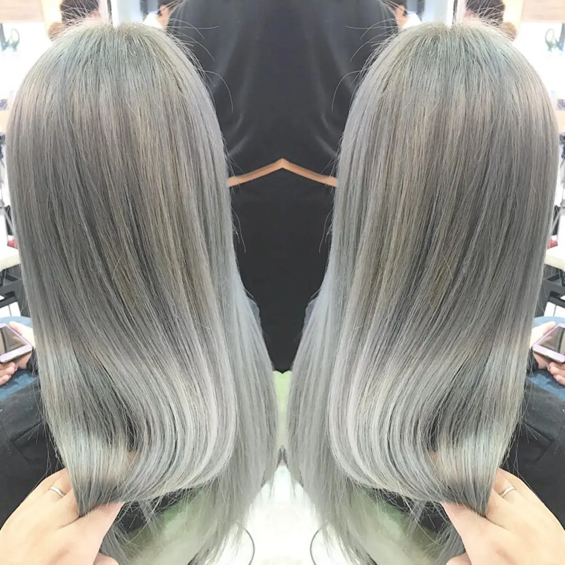 セミロング ロング カラー 青木 茂樹⭐️ 透明感カラーのヘアスタイル