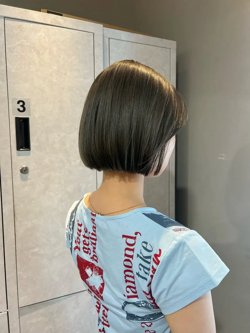 ショート ボブ 髪質改善 神戸ボブ✂️ ioe三宮/田 伸佳のヘアスタイル