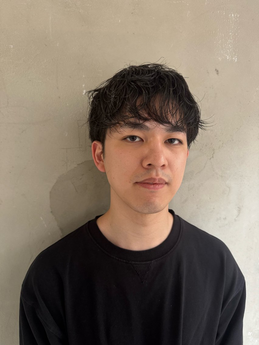 ショート パーマ メンズ マッシュ メンズパーマ 松井 拓未のヘアスタイル