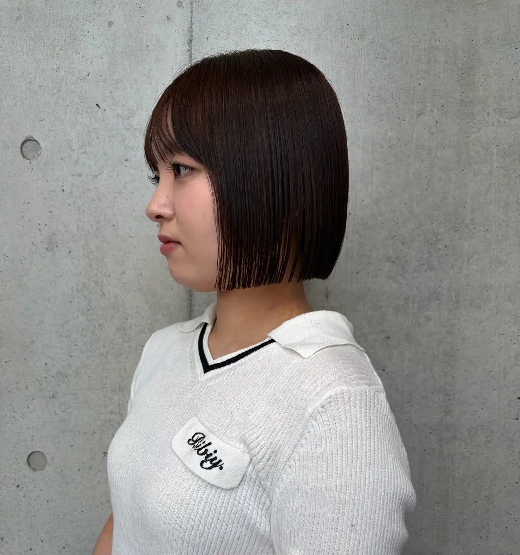 ショート カラー ヘアアレンジ カット ヘアカラー トリートメント ボブ艶モテカラー🫧 カリンのヘアスタイル