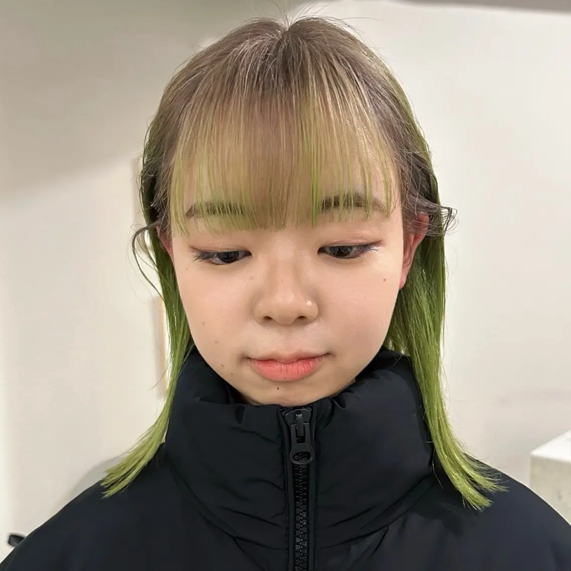 ミディアム カラー ヘアカラー カットモデル yumekaのヘアスタイル