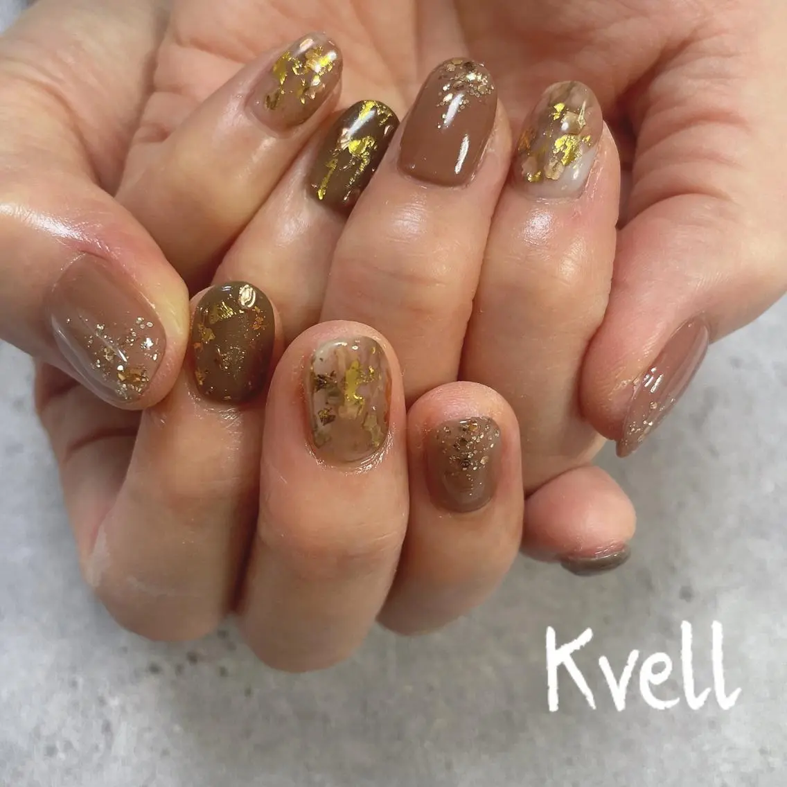 ネイル ニュアンスネイル ハンドネイル nailsalon Kvellのネイルデザイン