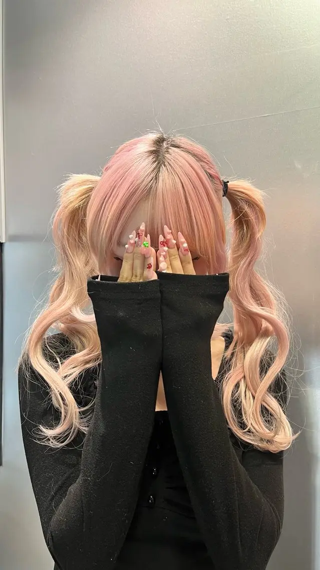 ロング ヘアアレンジ カラー/クロスパーマ /髪質改善/AiNAのヘアスタイル