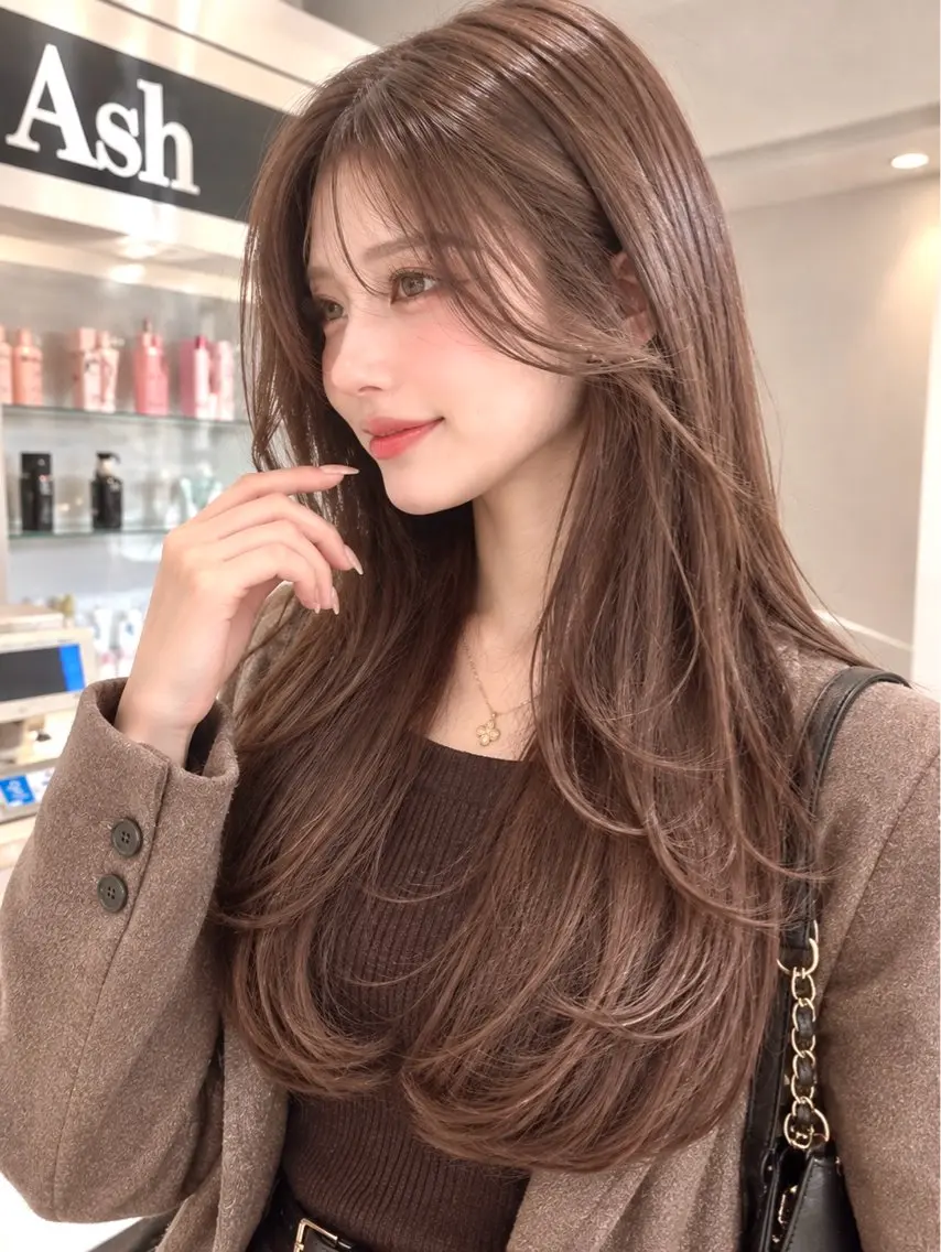 ロング カラー カット ヘアカラー トリートメント 金子 直樹のヘアスタイル
