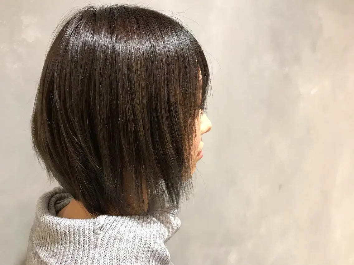 カラー 透明感カラー 髪質改善 ヘアカラー 湯浅  隆のヘアスタイル