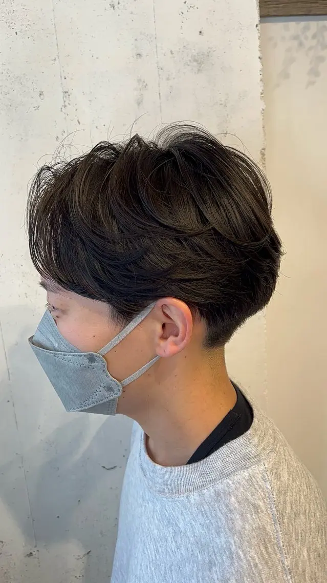 ショート パーマ メンズ メンズパーマ 刈り上げ カット パーマ トリートメント 朝3分でキマる 村上陸のヘアスタイル