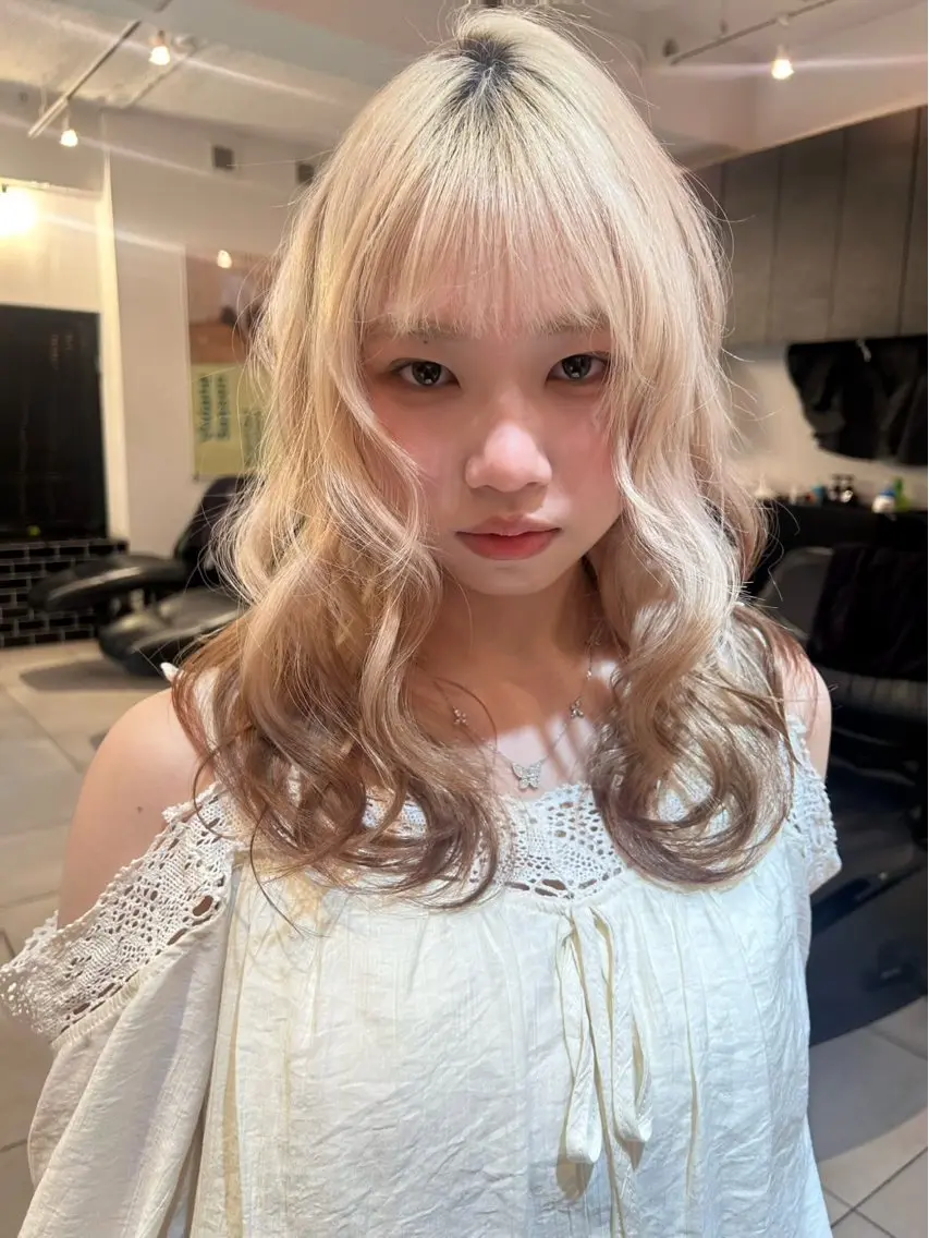 セミロング カラー ヘアカラー rento🎨 /ブリーチモデル募集のヘアスタイル