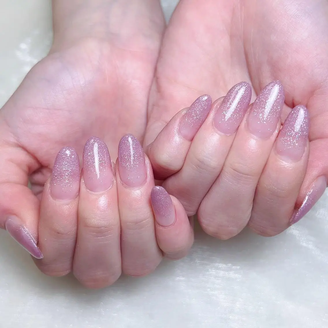 メンズ ネイル グラデーション ラメ(グリッター) ラメグラデーション ハンドネイル NAILサロン 木にいるのネイルデザイン