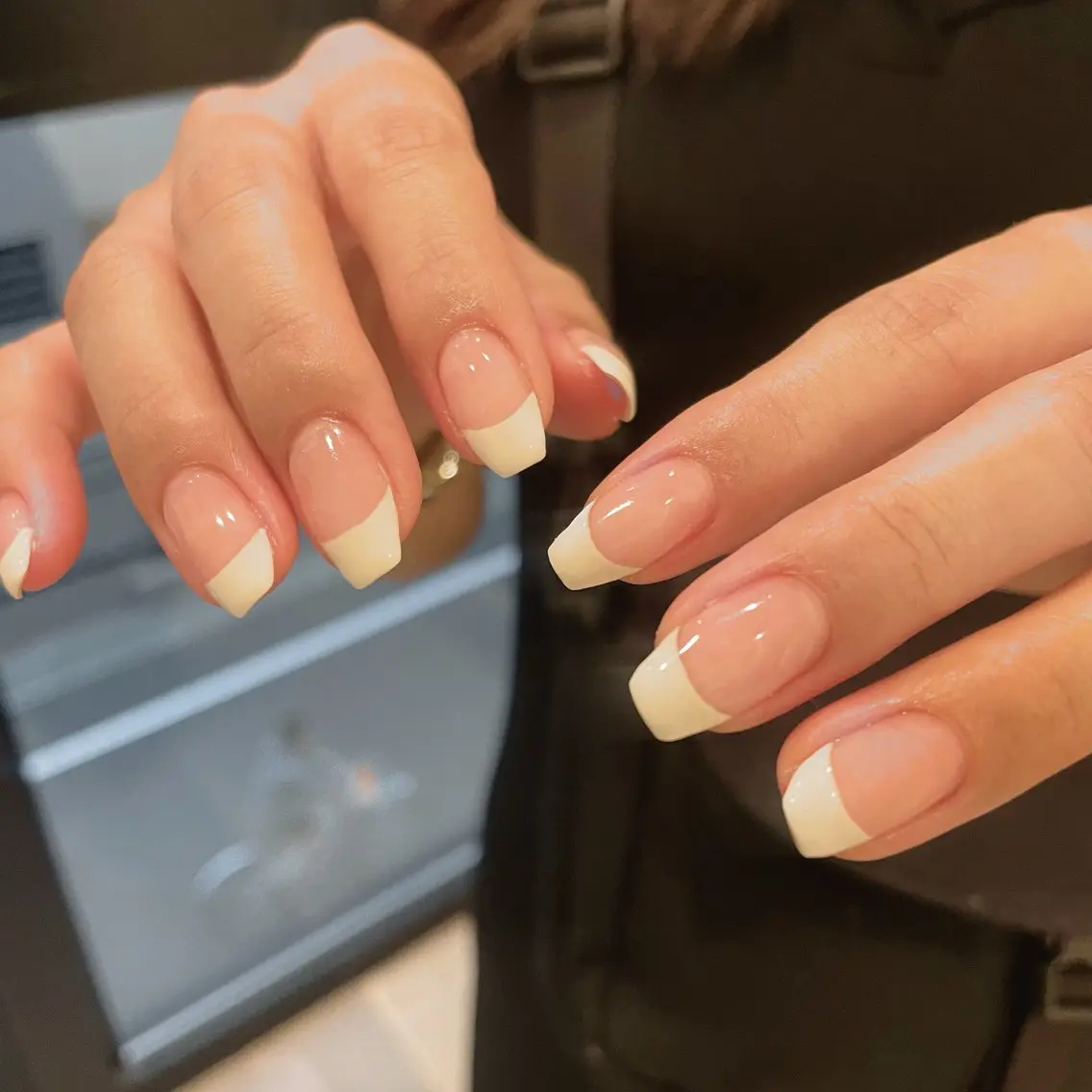 ネイル フレンチネイル シンプルネイル ハンドネイル 𝐑𝐢𝐨 ☪︎.°【銀座】のネイルデザイン