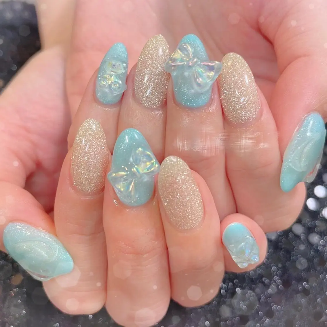 ネイル ハート ハンドネイル ハンドケア MoON...❤︎ MeGuのネイルデザイン