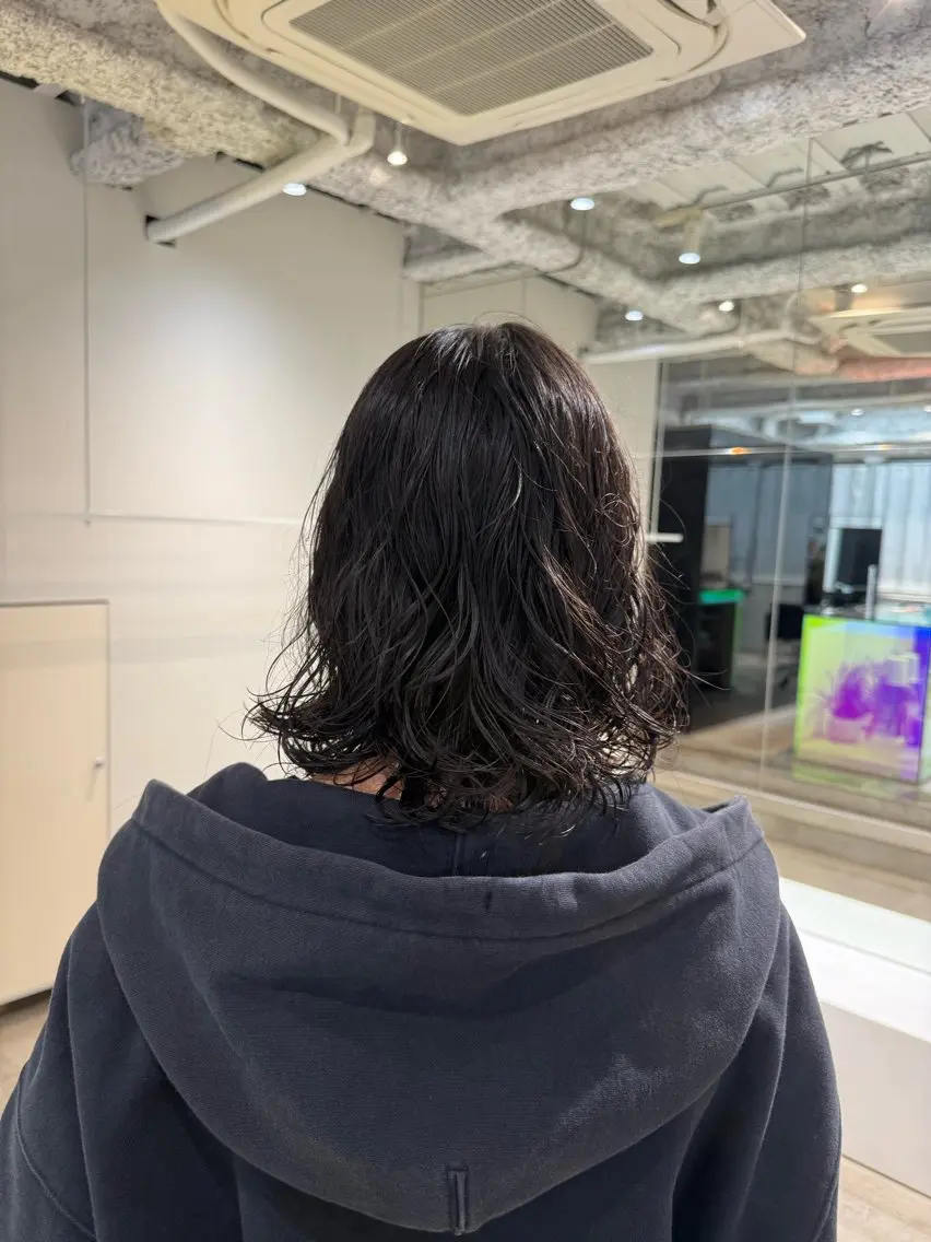 ミディアム パーマ  ︎︎ ANY/ erinaのヘアスタイル