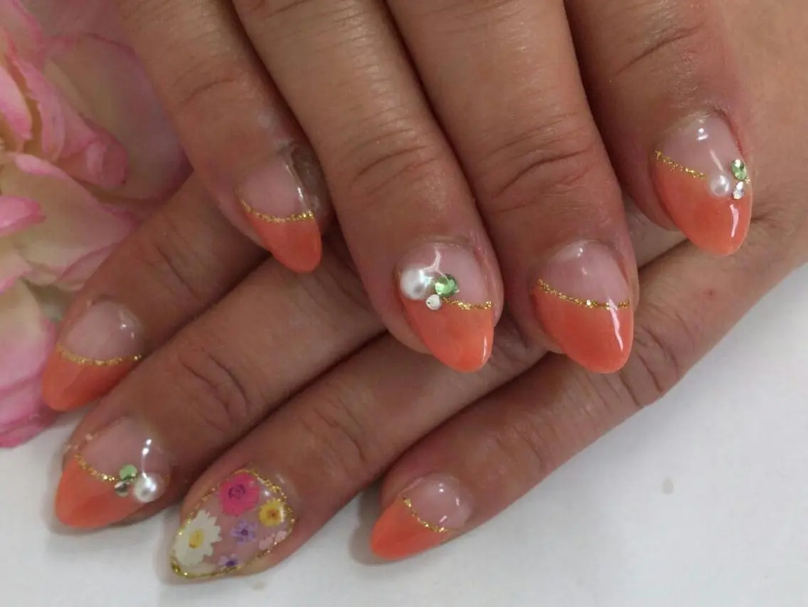 ネイル カラー まつエク 春ネイル Lino Nail sekitomiのネイルデザイン