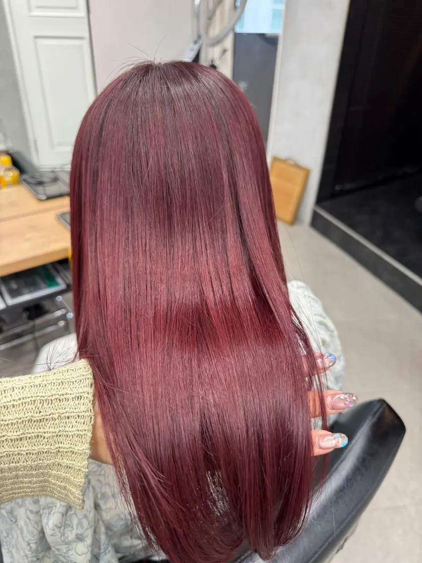 セミロング アッシュ 顔まわりレイヤー レイヤーカット ヘアカラー トリートメント Rico / bob/グレージュのヘアスタイル