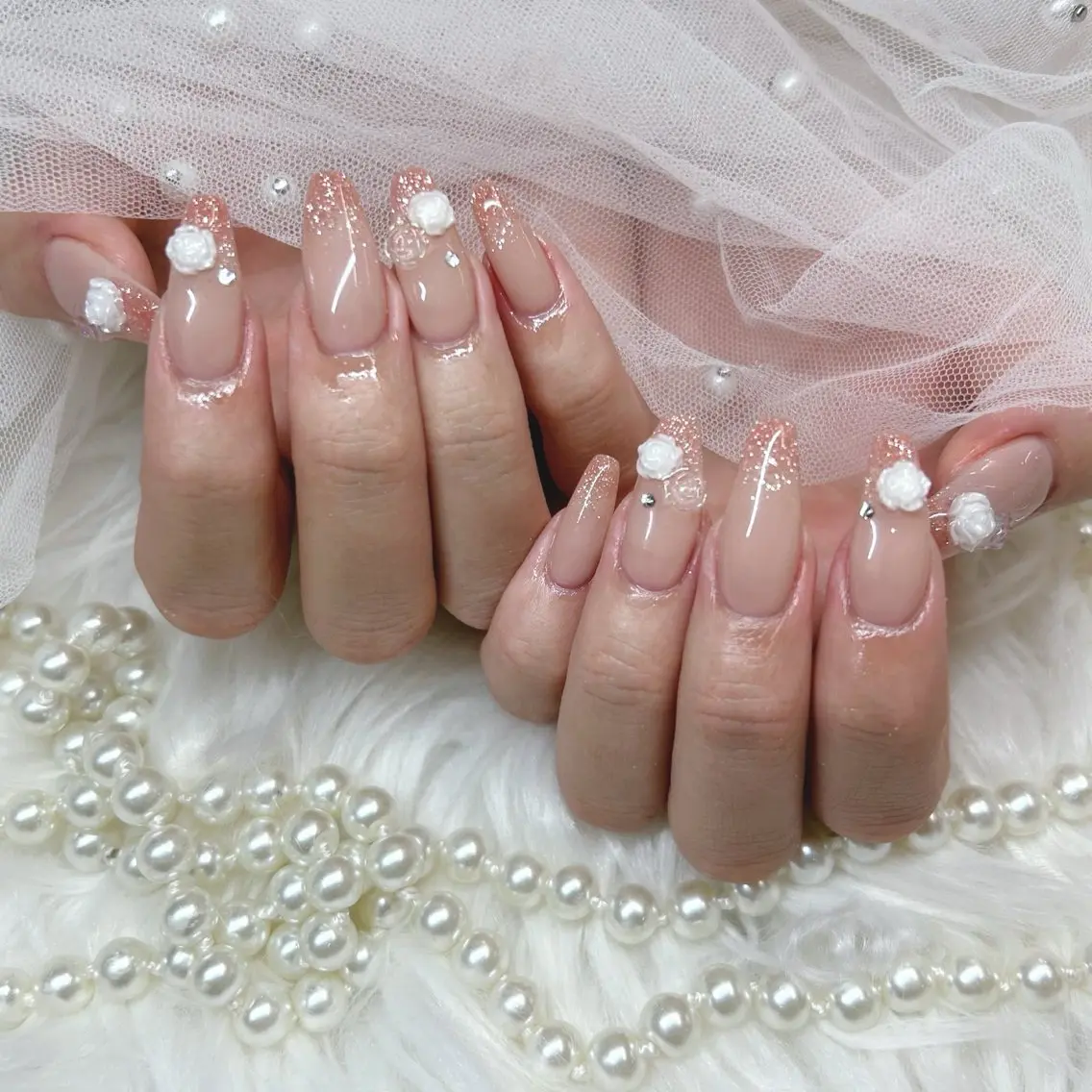 ロング ハンドネイル Nailsalon Angeのネイルデザイン