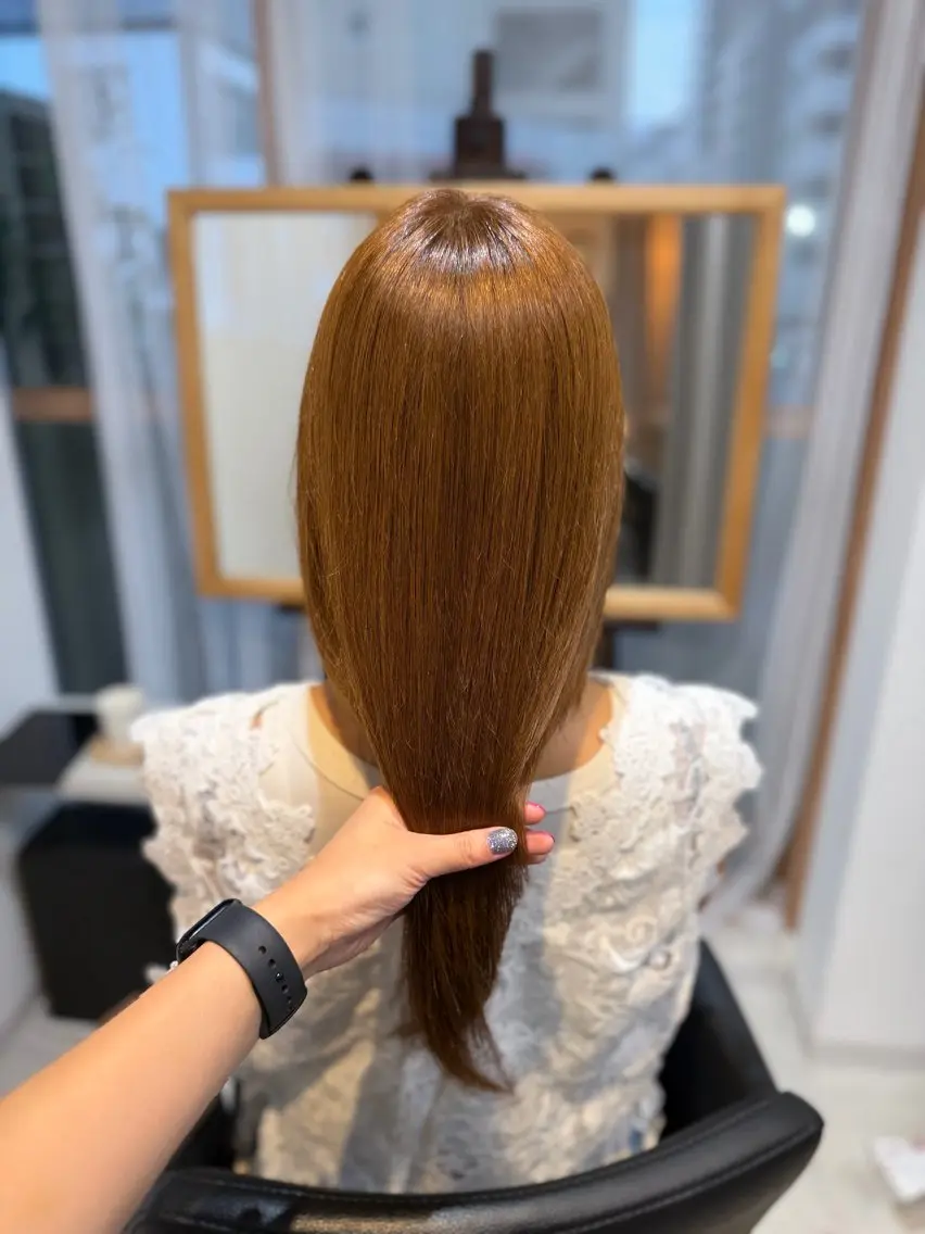 縮毛矯正 トリートメント 💇🏻♀️結/ 川崎美容師のヘアスタイル