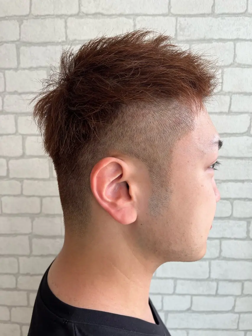 ショート カラー メンズ ブラウンカラー アートディレクター 尾内 友美のヘアスタイル