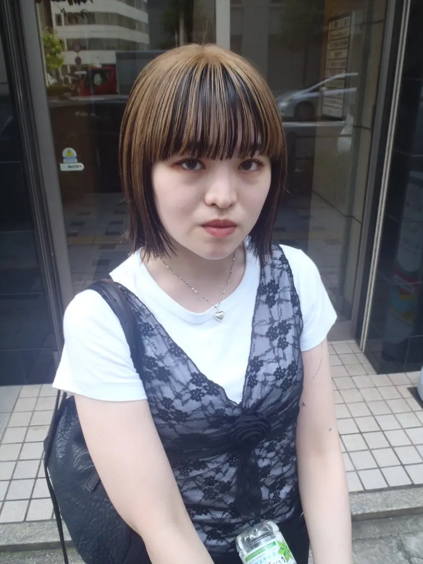 【ケアブリーチ使用✨外国人風】ハイライトカラー+オッジィオットTr¥15000の写真