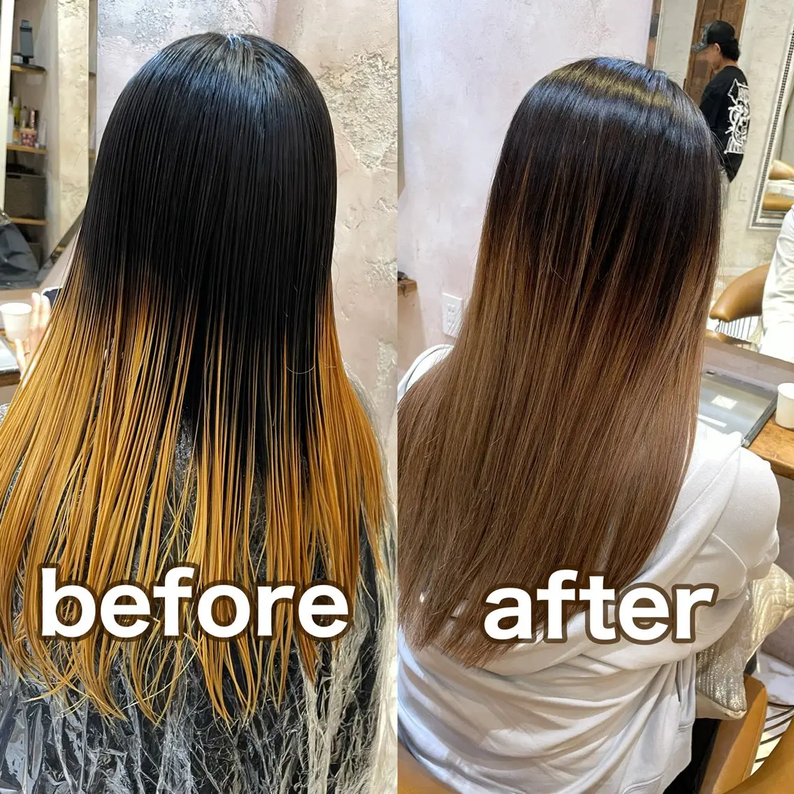 ロング カラー ブリーチなし 透明感カラー/艶髪のヘアスタイル