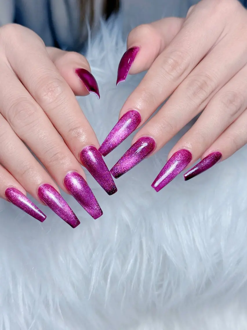 ネイル ボルドー チークネイル 長さ出し フレンチネイル ジェルネイル ハンドネイル VANI Belle Nailのネイルデザイン