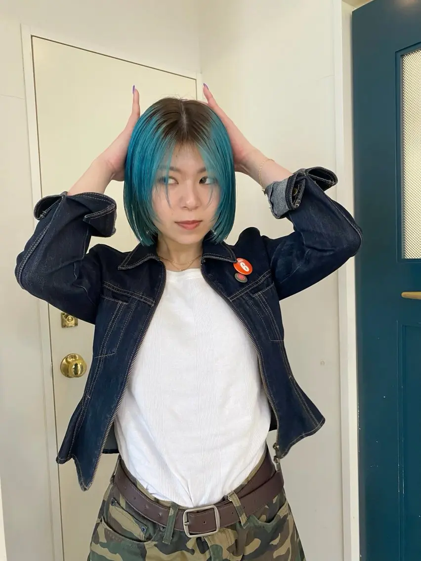 ショート ヘアカラー トリートメント YUUKI/ウルフ .ボブパーマのヘアスタイル