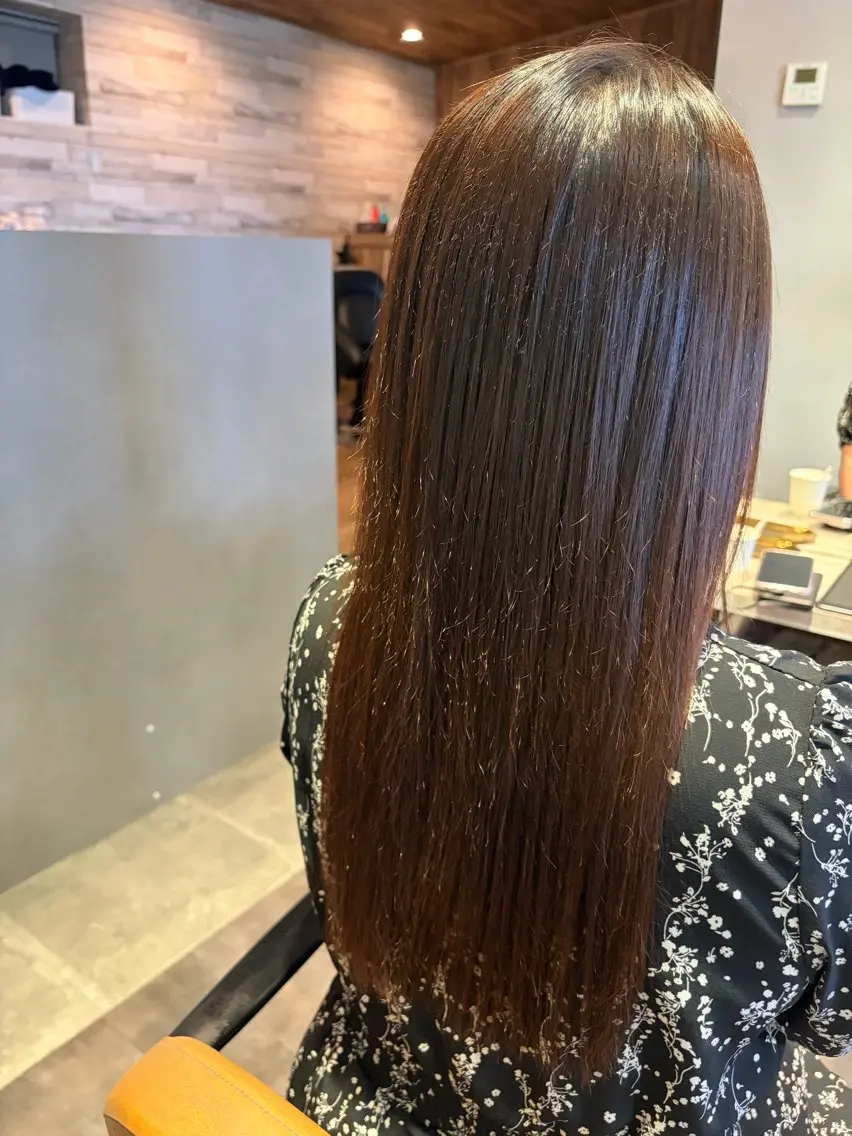 ロング 縮毛矯正 ✨縮毛矯正モデル✨ RURUのヘアスタイル