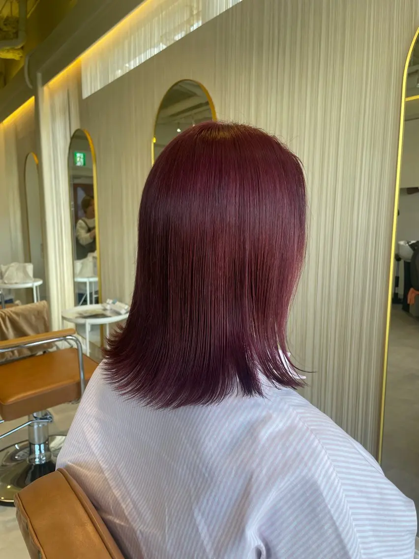 ミディアム カラー ヘアカラー 🍑宮川 愛菜🍑のヘアスタイル