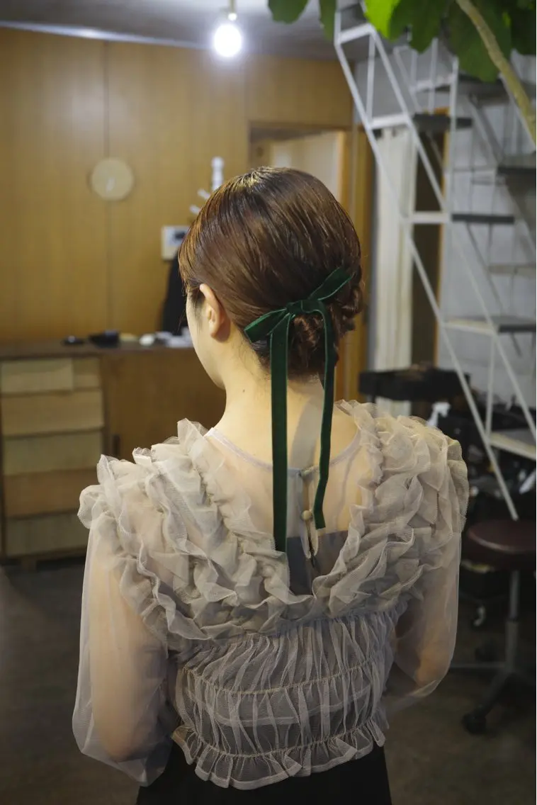 ショート ヘアアレンジ ヘアセット モリモト サナのヘアスタイル
