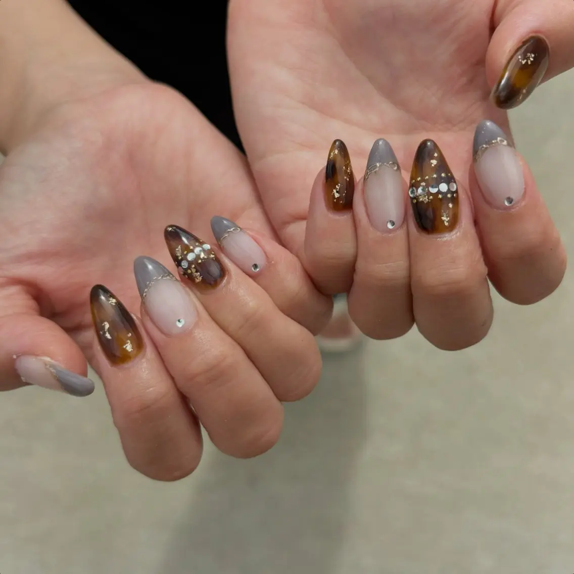 ネイル ハンドネイル Sea  nail by emaのネイルデザイン