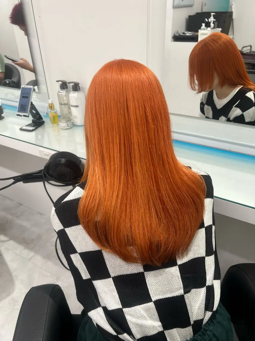 カラー ヘアカラー トリートメント ヘッドスパ ヘアセット ブリーチなし透明感 💗RYOTAのヘアスタイル