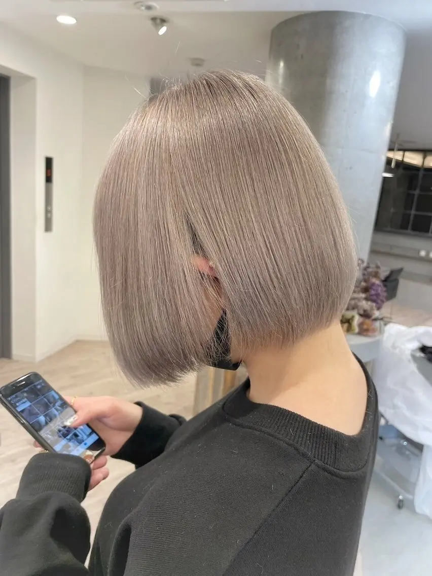 ショート ショートボブ ボブ ショートヘア ケアブリーチ🌟 ♢WATARU♢のヘアスタイル