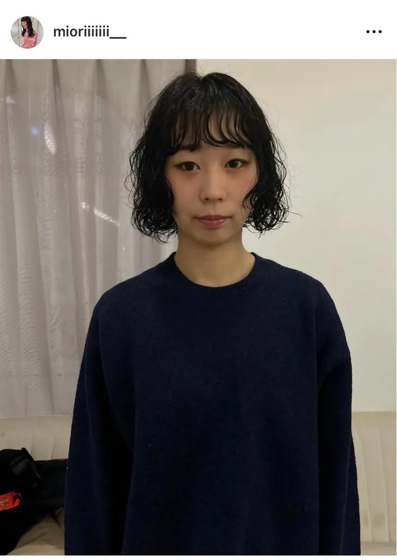 ショート パーマ カット パーマ トリートメント 松村 澪里のヘアスタイル