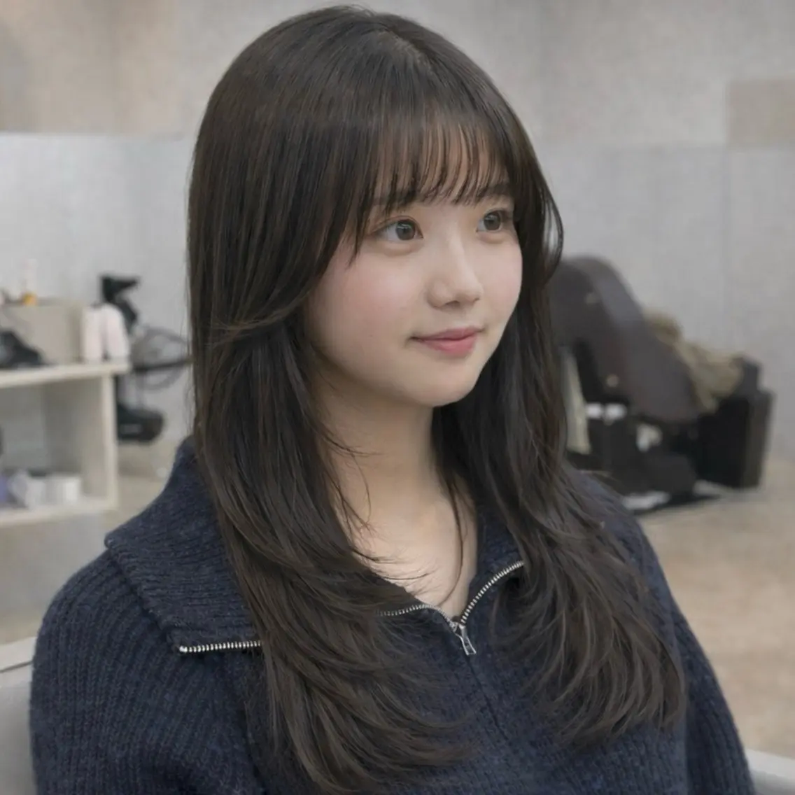 セミロング カット ヘアカラー ✨レイヤーカット✨ 顔まわり✂️鎌倉楓麻のヘアスタイル