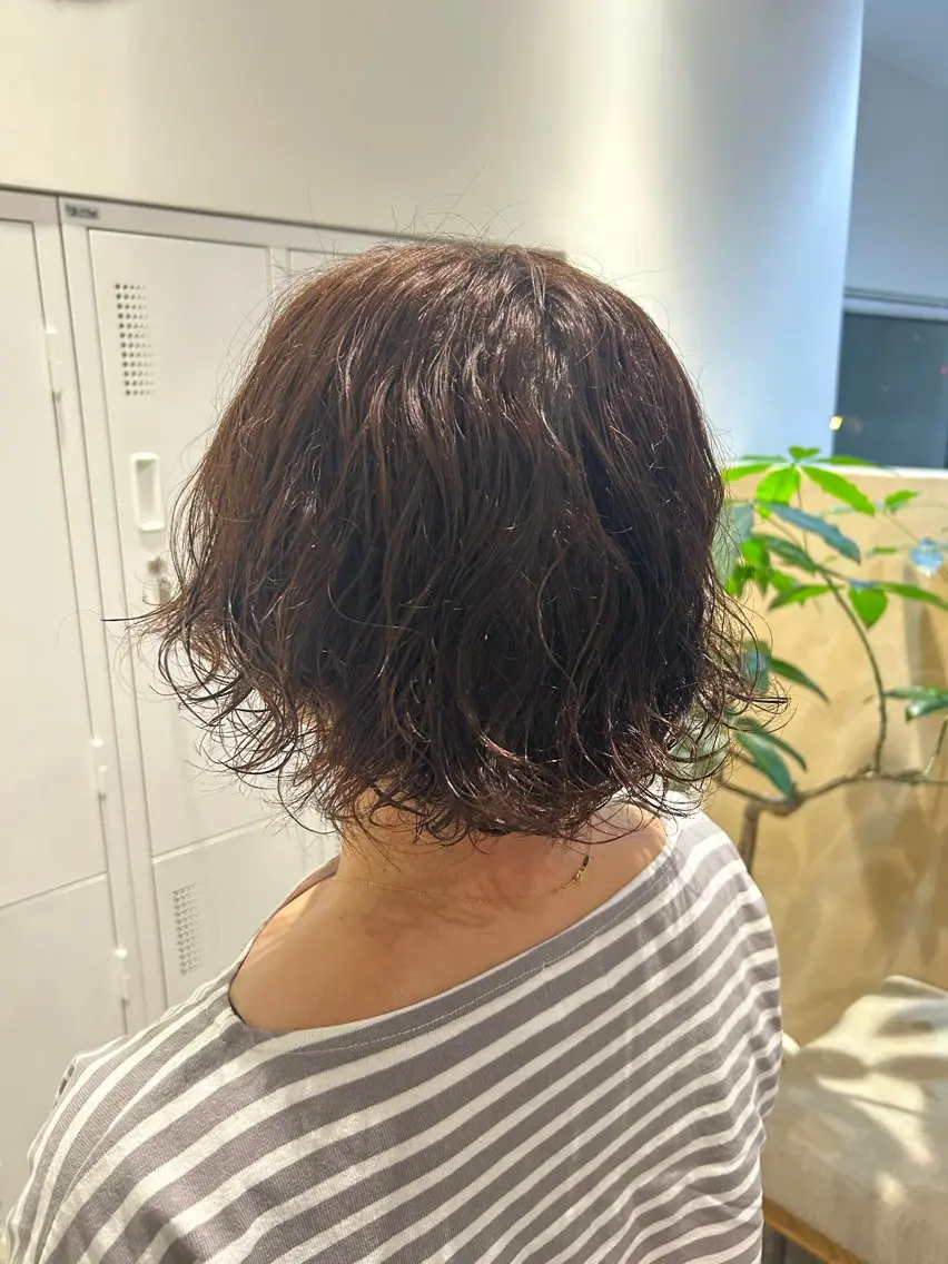 ショート パーマ 青山 里帆のヘアスタイル
