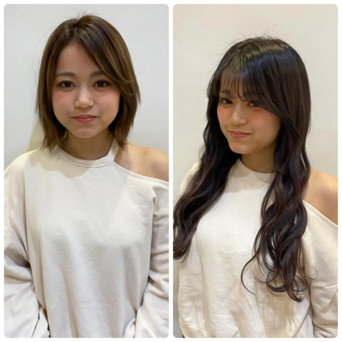 ロング 小顔カット なかがわ せいかのマツエク・マツパデザイン