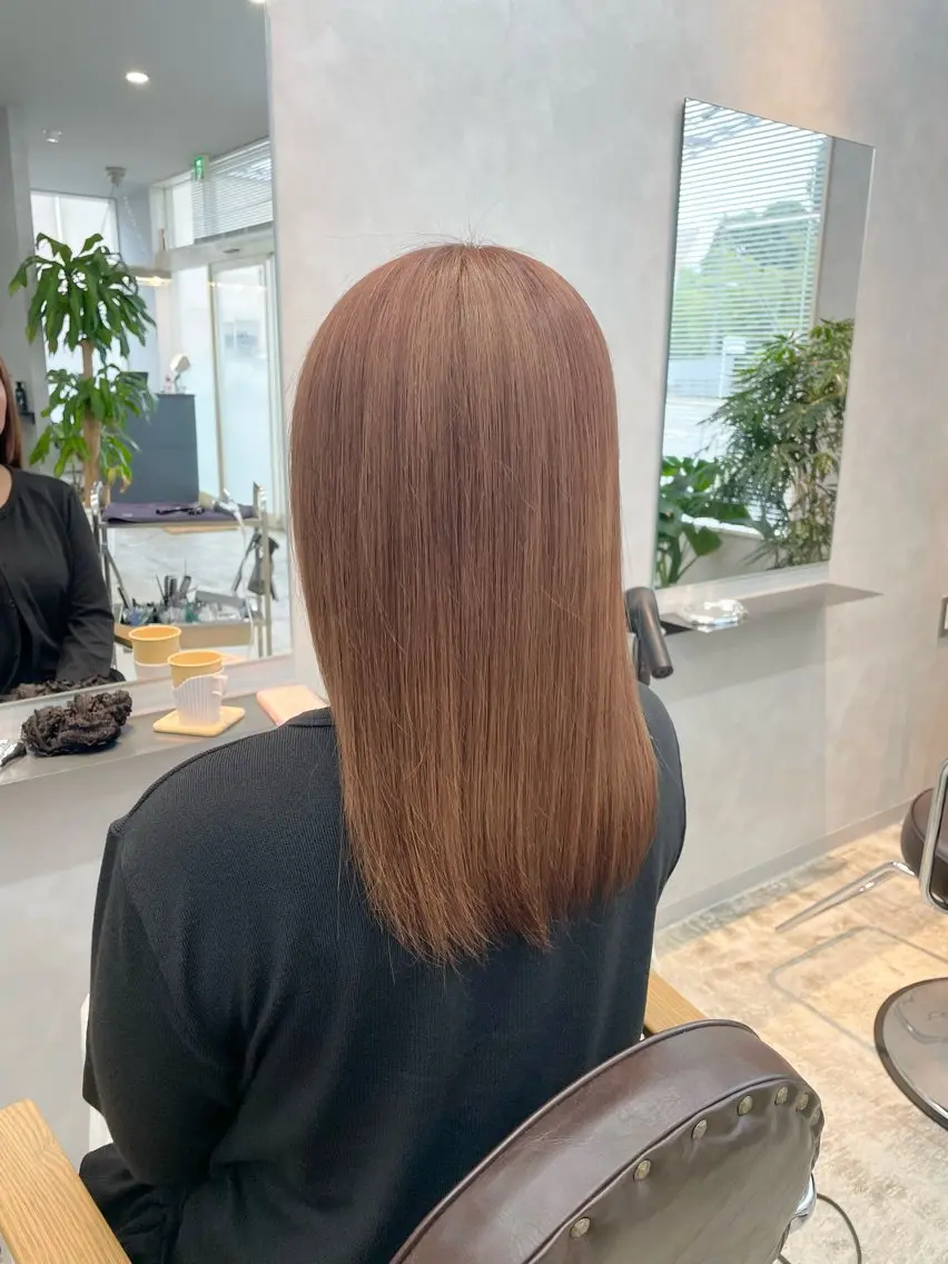 ミディアム カラー ブラウンカラー ヘアカラー 竹森 鈴乃のヘアスタイル
