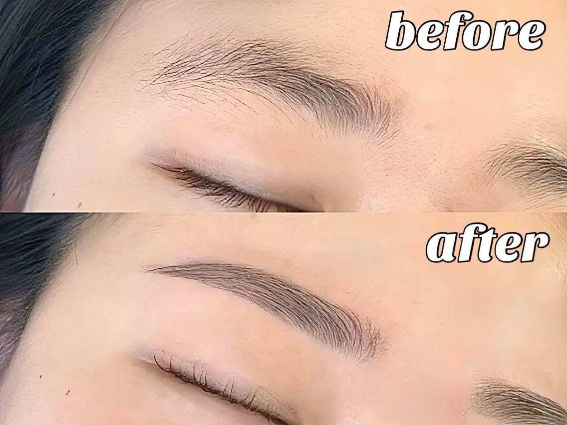【アイブロウ 5500円 →3900円】/TikTokでバズっている立川の eyelash salon👀💗の写真