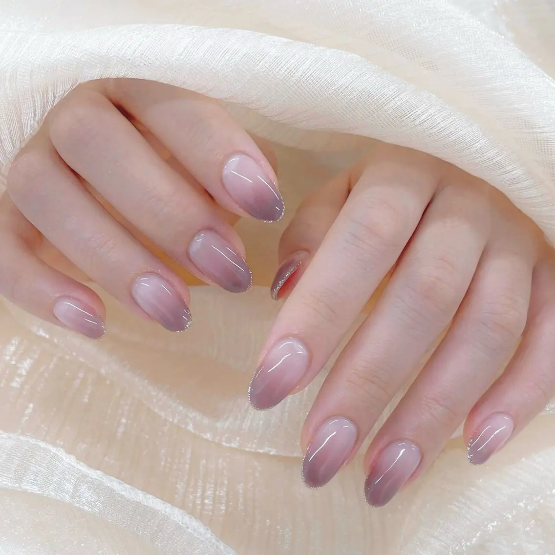 ネイル オーロラネイル チークネイル フットネイル フレンチネイル ジェルネイル ハンドネイル ╹◡╹MimoEye lash🌻Nailのマツエク・マツパデザイン