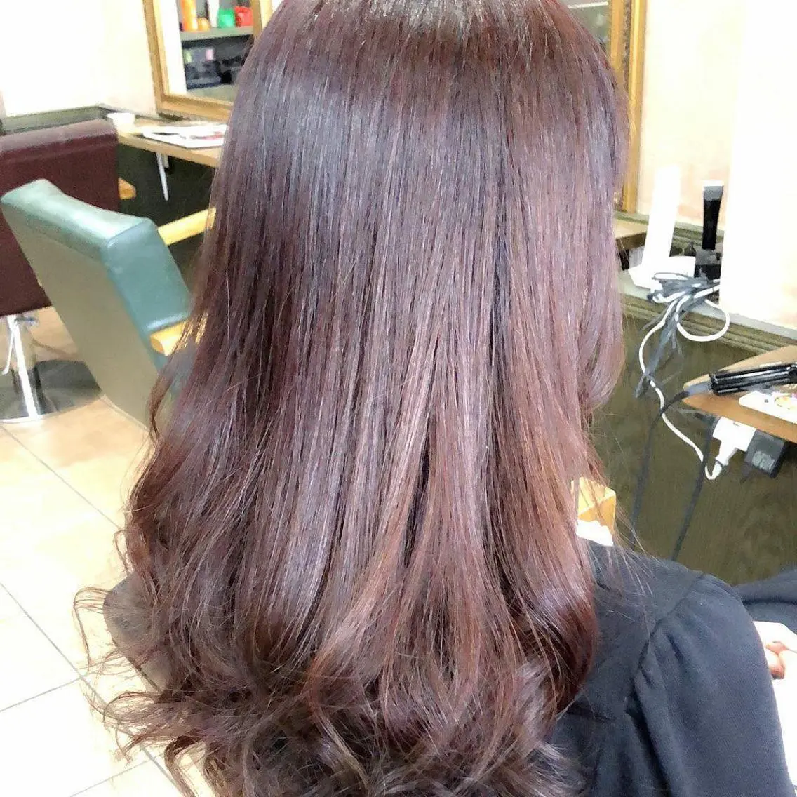 セミロング ヘアカラー トリートメント 不動令 認定カラーリストのヘアスタイル