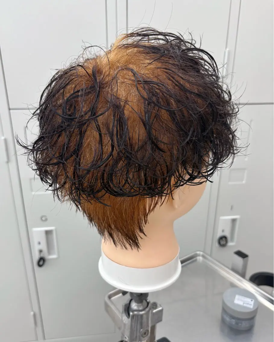 ショート メンズ メンズパーマ カット パーマ 直毛救済パーマ/神奈 川/生田/木村のヘアスタイル