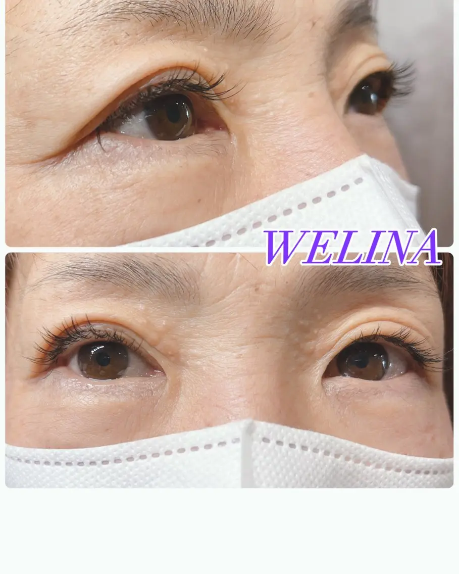 マツエク・マツパ フラットラッシュ welina mihoのマツエク・マツパデザイン